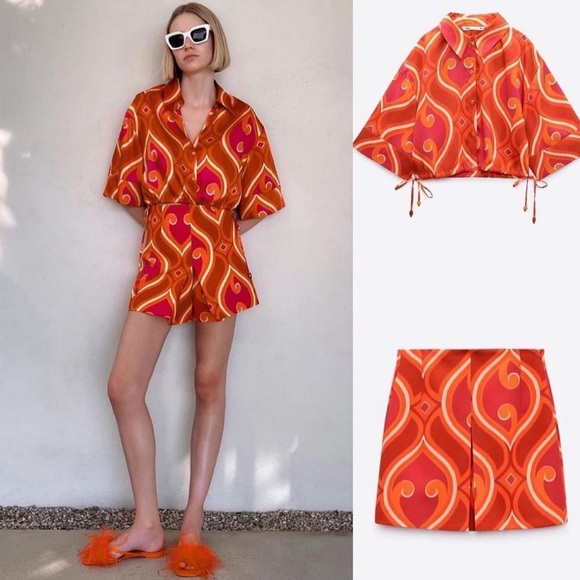 Zara Tops - NWT Retro Summer Spring Zara Print Top